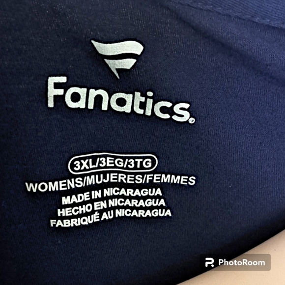 NEW Seattle Seahawks NFL Women's Navy Blue Long Sleeve V-neck Shirt Plus Size 3X - Picture 4 of 6